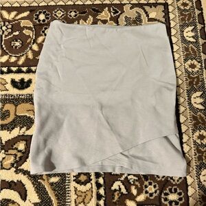 Sunday Best Light Gray Pencil Skirt